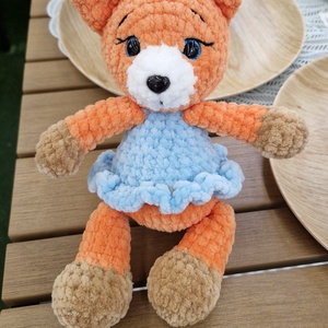 Roxy, a plüss róka - horgolt amigurumi balerina róka - Meska.hu