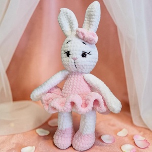 Balerina nyuszi PDF minta � Amigurumi nyúl horgolási útmutató - Meska.hu