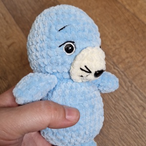 Fóka bébi plüss - amigurumi fóka - játék & sport - plüssállat & játékfigura - más figura - Meska.hu