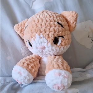 Cuki cica horgolt amigurumi plüss - Meska.hu