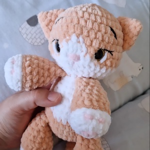Cuki cica horgolt amigurumi plüss - játék & sport - plüssállat & játékfigura - cica - Meska.hu
