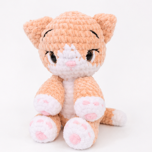 Cuki cica horgolt amigurumi plüss, Játék & Sport, Plüssállat & Játékfigura, Cica, Horgolás, MESKA