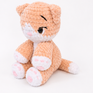 Cuki cica horgolt amigurumi plüss - játék & sport - plüssállat & játékfigura - cica - Meska.hu