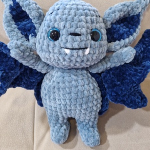 Elemér, a denevér plüss, horgolt amigurumi, Játék & Sport, Plüssállat & Játékfigura, Denevér, Horgolás, MESKA