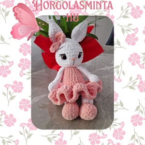 Balerina nyuszi PDF minta � Amigurumi nyúl horgolási útmutató - Meska.hu