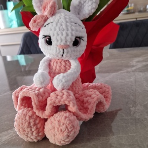 Balerina nyuszi PDF minta � Amigurumi nyúl horgolási útmutató - diy (csináld magad) - szabásminta, útmutató - horgolási minta - Meska.hu