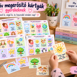 Pozitív megerősítő kártyák gyerekeknek � 32 nyomtatható önbizalom-erősítő kártya - művészet - grafika & illusztráció - digitális - Meska.hu