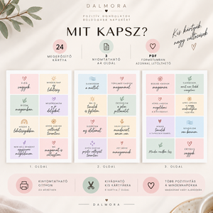 Pozitív megerősítő kártyák felnőtteknek � 24 nyomtatható önbizalom és önszeretet kártya - művészet - grafika & illusztráció - digitális - Meska.hu