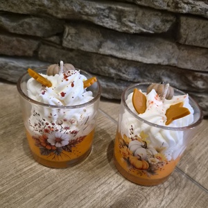 Sütőtökös Krémdesszert Illatgyertya � Pumpkin Woods Őszi Hangulatban - otthon & életmód - gyertya, illat, aroma - gyertya - Meska.hu