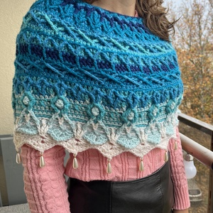 Türkiz pelerin - Meska.hu