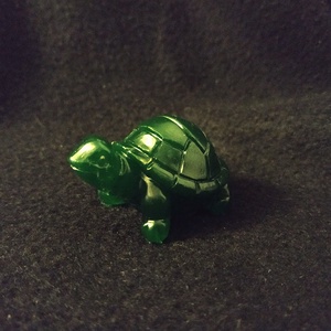 Szerencsehozó teknős - zöld - Meska.hu