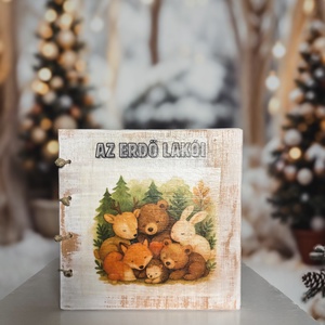 Fa mesekönyv (fehér), Kellékek & szerszámok, Dekorációs kellékek, Termések, terméscsomagok, Decoupage, transzfer és szalvétatechnika, Famegmunkálás, MESKA