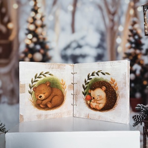 Fa mesekönyv (fehér) - kellékek & szerszámok - dekorációs kellékek - termések, terméscsomagok - Meska.hu