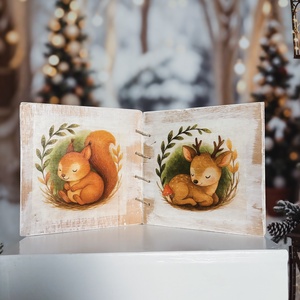 Fa mesekönyv (fehér) - kellékek & szerszámok - dekorációs kellékek - termések, terméscsomagok - Meska.hu