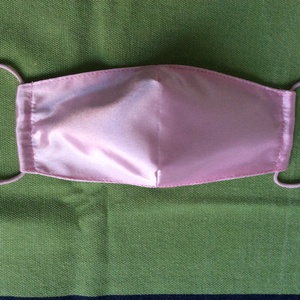 Szatén rózsaszin maszk, Ruha & Divat, Maszk, Arcmaszk, Női, Varrás, MESKA