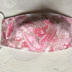 Pinkvirágos textil maszk, Ruha & Divat, Maszk, Arcmaszk, Női, Varrás, MESKA