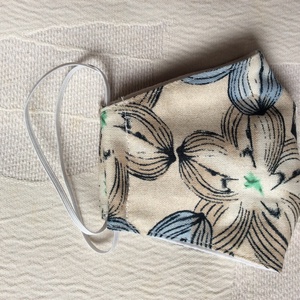 Nagyvirágos textil maszk - ruha & divat - maszk, arcmaszk - női - Meska.hu