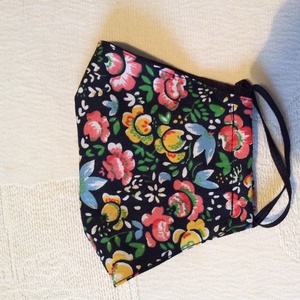 XL-es Fekete,rózsákkal, maszk - ruha & divat - maszk, arcmaszk - női - Meska.hu