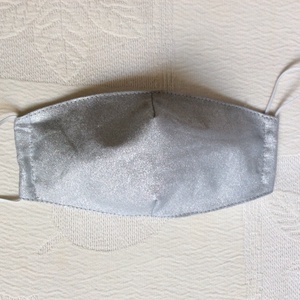 Ezüst textil maszk, Maszk, Arcmaszk, Női, Varrás, MESKA