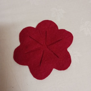 Piros pohár alátét talpaspohárra -  - Meska.hu