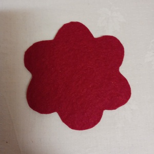 Piros filc,pohár alátét talpaspohárra -  - Meska.hu