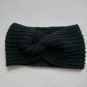 Fehér horgolt fejpánt - Meska.hu