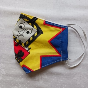 Kék mobilos ,gyermekmaszk - ruha & divat - maszk, arcmaszk - gyerek - Meska.hu