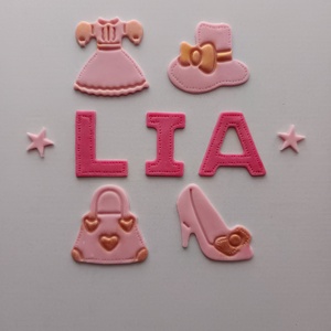 Csajos tortadísz  - otthon & életmód - konyhafelszerelés, tálalás - sütés, főzés - sütidísz - Meska.hu