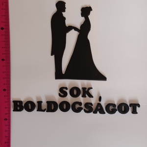 Esküvői tortadísz - esküvő - dekoráció - sütidísz - Meska.hu