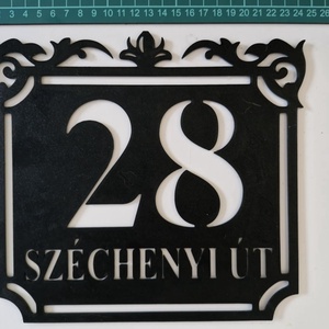 Egyedi házszámtábla - Meska.hu