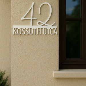 Egyedi házszámtábla  3D nyomtatott, időjárásálló ASA. - Meska.hu