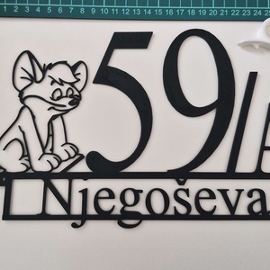 Egyedi házszámtábla  3D nyomtatott, időjárásálló ASA. - otthon & életmód - ház & kert - házszám - Meska.hu