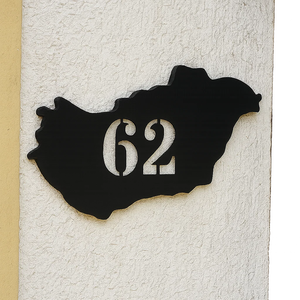 Magyarország házszámtábla  3D nyomtatott, időjárásálló ASA., Otthon & Életmód, Ház & Kert, Házszám, Mindenmás, MESKA