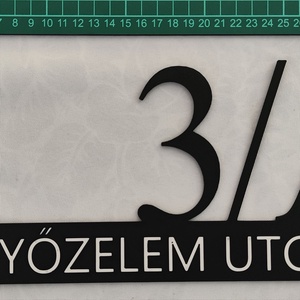 Egyedi házszámtábla  3D nyomtatott, időjárásálló ASA. - otthon & életmód - ház & kert - házszám - Meska.hu