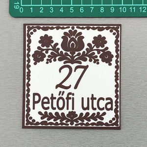 Egyedi házszámtábla  3D nyomtatott, időjárásálló ASA. - otthon & életmód - ház & kert - házszám - Meska.hu