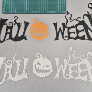 Világító Halloween felirat  nagyméretű, 3D nyomtatott dekoráció (PETG + PLA) - otthon & életmód - dekoráció - halloween - halloweeni dekoráció - Meska.hu