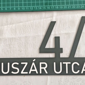 Egyedi házszámtábla  3D nyomtatott, időjárásálló ASA. - otthon & életmód - ház & kert - házszám - Meska.hu