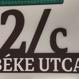 Egyedi házszámtábla - otthon & életmód - ház & kert - házszám - Meska.hu