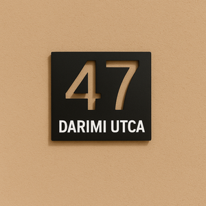 Egyedi házszámtábla  3D nyomtatott, időjárásálló ASA. - Meska.hu