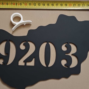 Magyarország házszámtábla  3D nyomtatott, időjárásálló ASA. - otthon & életmód - ház & kert - házszám - Meska.hu