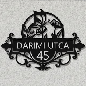 Egyedi pillangós házszámtábla, Otthon & Életmód, Ház & Kert, Házszám, Mindenmás, MESKA