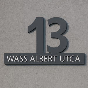 Egyedi házszámtábla - Meska.hu