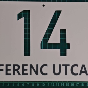 Egyedi házszámtábla  3D nyomtatott, időjárásálló ASA. - otthon & életmód - ház & kert - házszám - Meska.hu