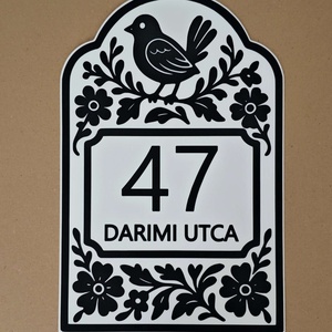 TELJESEN EGYEDI házszámtábla  3D nyomtatott, időjárásálló ASA. - otthon & életmód - ház & kert - házszám - Meska.hu