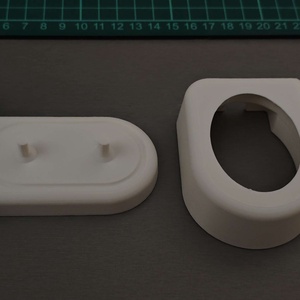 Oral-B fogkefe tartó 2 fejtartóval - elektromos fogkefe állvány, fürdőszoba kiegészítő - otthon & életmód - fürdőszoba - fürdőszobai tároló - Meska.hu