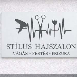 Egyedi 3D Nyomtatott Fodrász Tábla � Személyre Szabható Hajszalon Felirat, Otthon & Életmód, Dekoráció, Ajtó- és ablak dekoráció, Ajtótábla, Mindenmás, MESKA