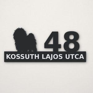 Egyedi puli házszámtábla pulis - Meska.hu