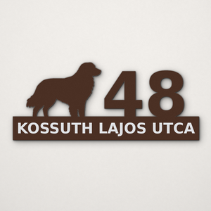 Egyedi kuvasz házszámtábla kuvaszos - Meska.hu