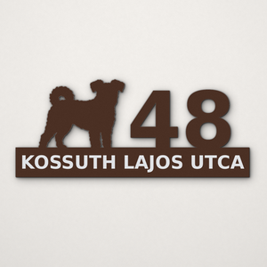 Egyedi pumi házszámtábla pumis - Meska.hu