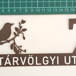 Egyedi madaras házszám - kültéri házszám, UV-álló ASA - otthon & életmód - ház & kert - házszám - Meska.hu